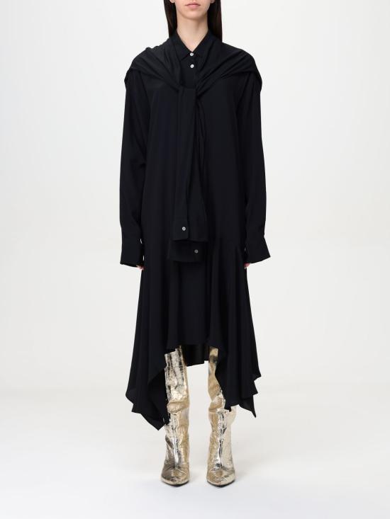 25SS 아크네 스튜디오 롱 원피스 A20785 900 Black