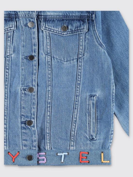 25FW [키즈] 스텔라 맥카트니 캐주얼 자켓 TW2B17Z0746 614 Denim - STELLA MCCARTNEY