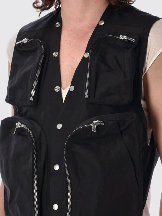 25SS 릭 오웬스 베스트 RU01E5767FT 09 Black - RICK OWENS