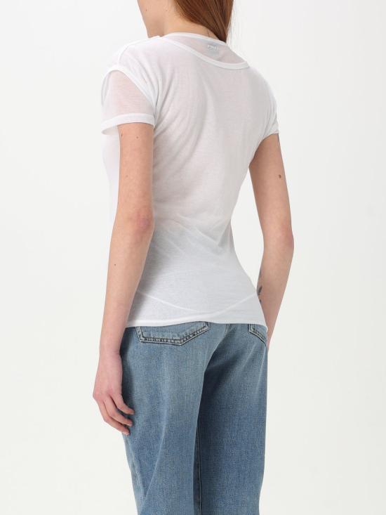 25FW 핑코 반팔 티셔츠 104654A2CL Z04 White - PINKO