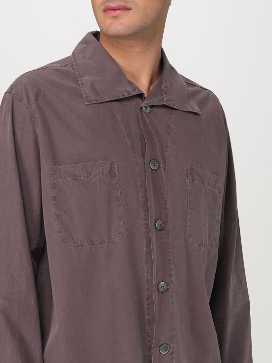 25SS 아워레가시 긴팔 셔츠 M2252FC Charcoal Bordeaux Burgundy - OUR LEGACY