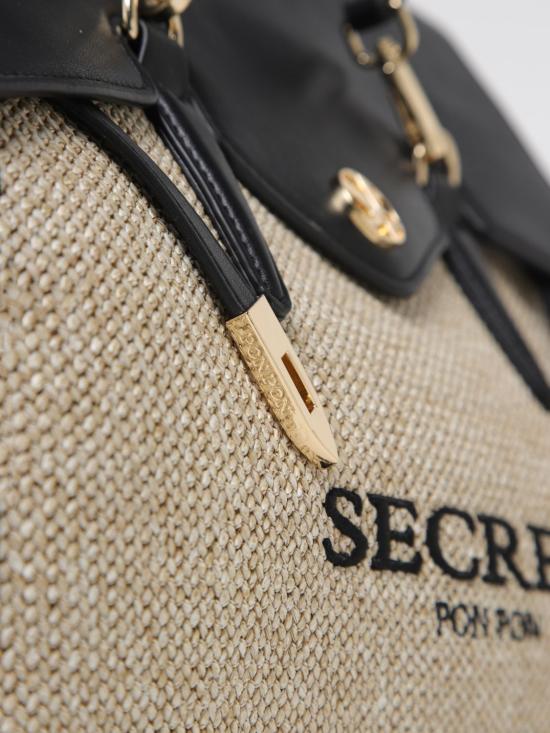 25SS 시크릿 폰 폰 토트백 QUINY STRAW LARGE Black - SECRET PON PON
