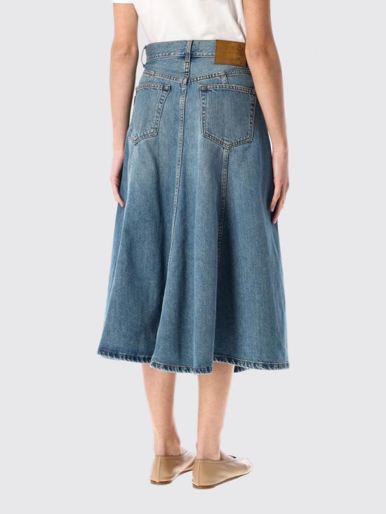 25FW 하이쿠레 데님 스커트 HEW08091DF144 L0876 Blue - HAIKURE