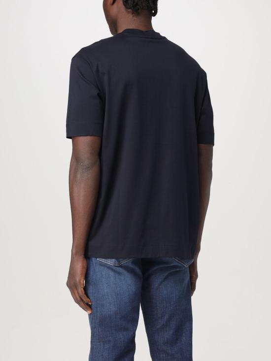 25FW 엠포리오 아르마니 반팔 티셔츠 EM000943AF10762 FB232 Blue - EMPORIO ARMANI