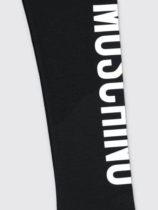 25FW [키즈] 모스키노 트레이닝/조거 팬츠 HDP06GLBA00 60100 Black - MOSCHINO