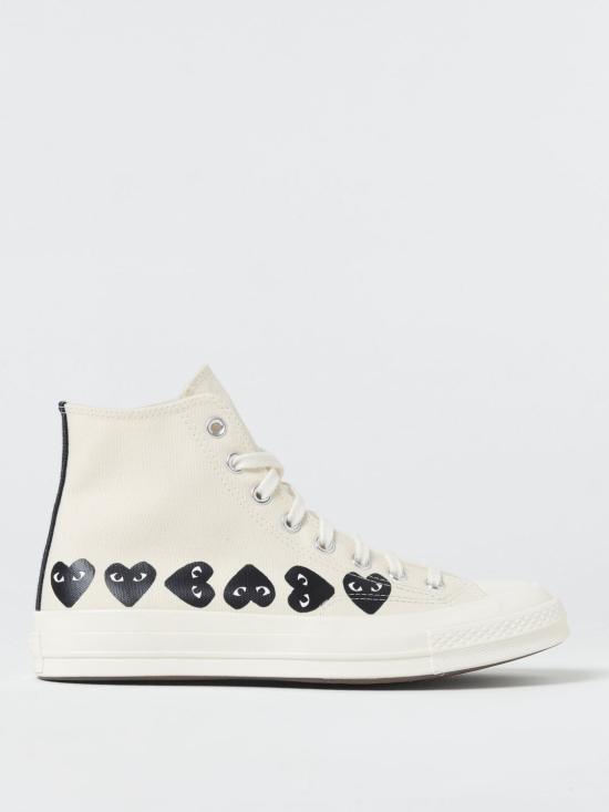 25SS 꼼데가르송 플레이 X 컨버스 스니커즈 AZK127001 2 White