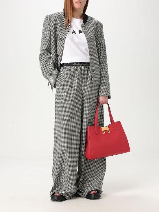 25FW 마르니 반팔 티셔츠 THJE0293P8USCX42 SLW01 White - MARNI