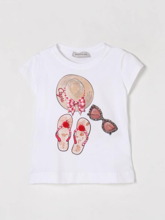 25FW [키즈] 모나리자 티셔츠 11E6235202 9944 White