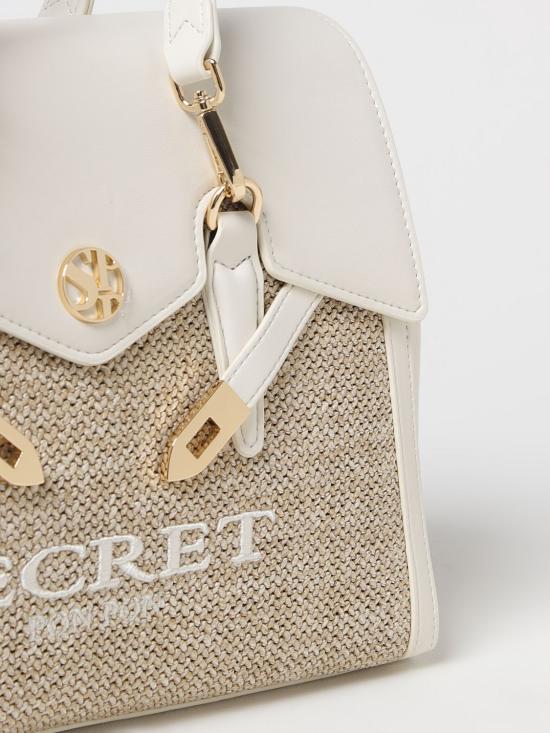 25SS 시크릿 폰 폰 숄더백 QUINY STRAW MEDIUM White - SECRET PON PON