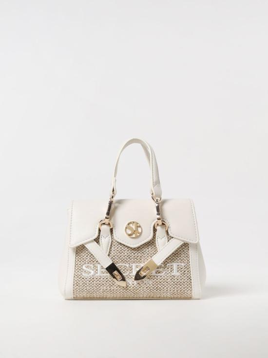 25SS 시크릿 폰 폰 숄더백 QUINY STRAW XSMALL White