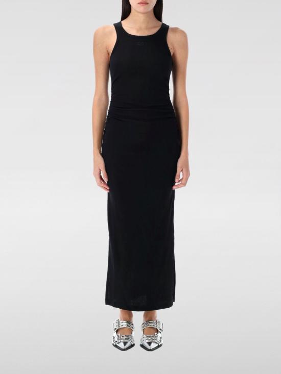 25SS 가니 롱 원피스 T39353675 099 Black