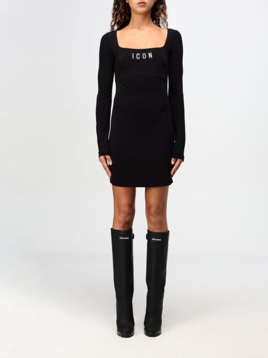 25FW 디스퀘어드2 롱 원피스 S80CT0043S24588 900 Black