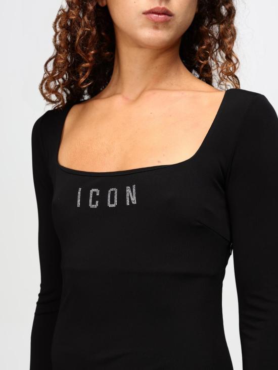 25FW 디스퀘어드2 롱 원피스 S80CT0043S24588 900 Black - DSQUARED2