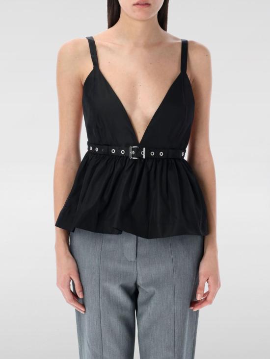 25SS 가니 민소매 티셔츠 W01756883 099 Black