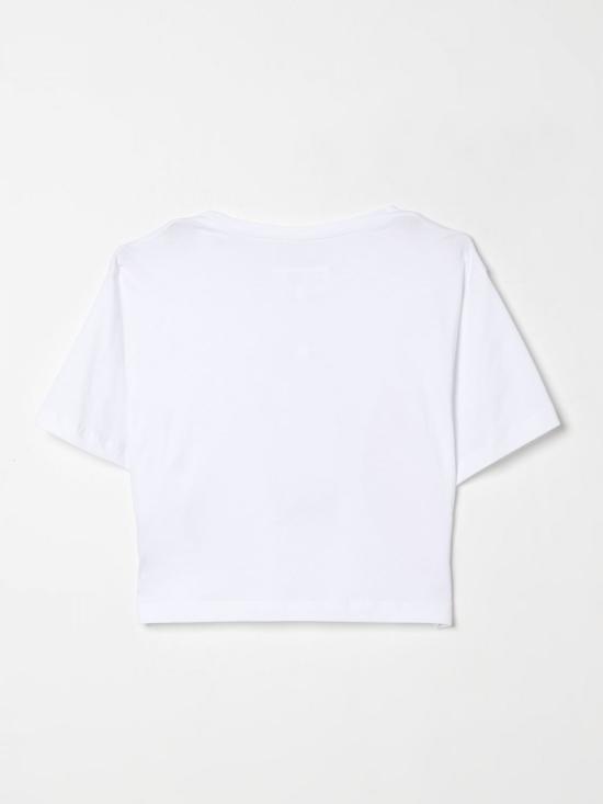 25FW [키즈] MM6 메종마르지엘라 티셔츠 M60806MM04I M6100 White - MM6 MAISON MARGIELA