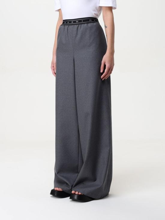 25SS 마르니 스트레이트 팬츠 PAMA0546SUTW839 00N60 Grey - MARNI