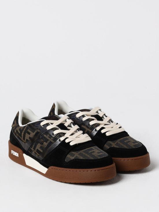 26SS 펜디 메치 스웨이드 로우탑 스니커즈 8E8470AQ6I F17JT Tobacco - FENDI