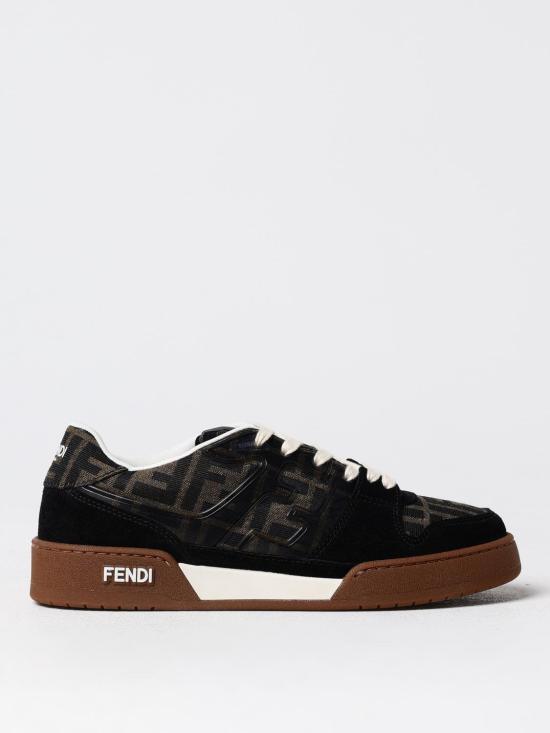 26SS 펜디 메치 스웨이드 로우탑 스니커즈 8E8470AQ6I F17JT Tobacco