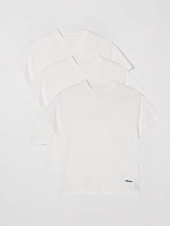 25FW 질샌더 반팔 티셔츠 J40GC0001J45048 100 White - JIL SANDER