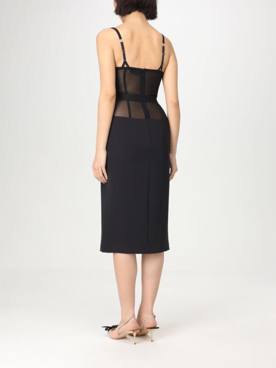 25FW 엘리자베타프랜치 미디 원피스 AB701 110 Black - ELISABETTA FRANCHI