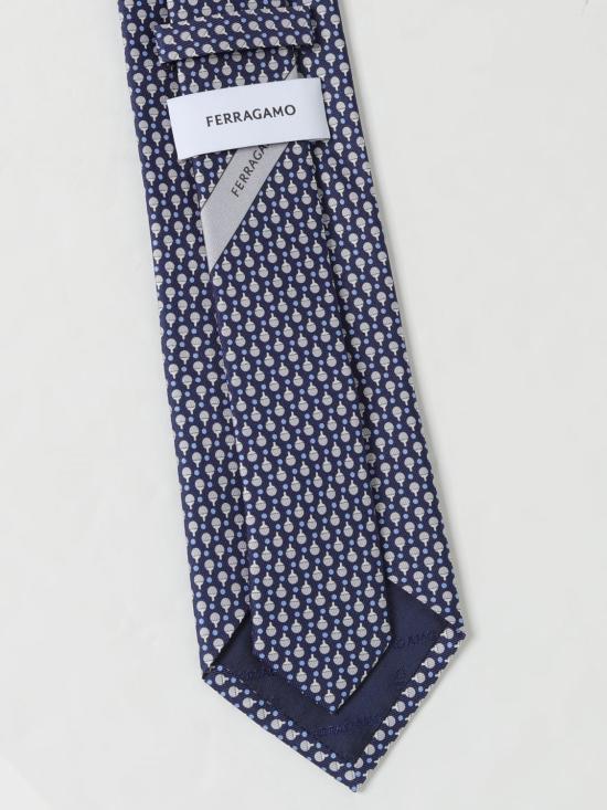 25SS 살바토레 페라가모 넥타이 351209 778447 002 Marine - SALVATORE FERRAGAMO