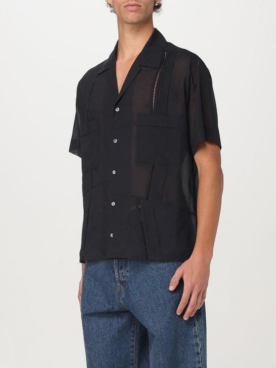 25SS 마리아노 반팔 셔츠 T28019922LU22 99 Black - MAGLIANO