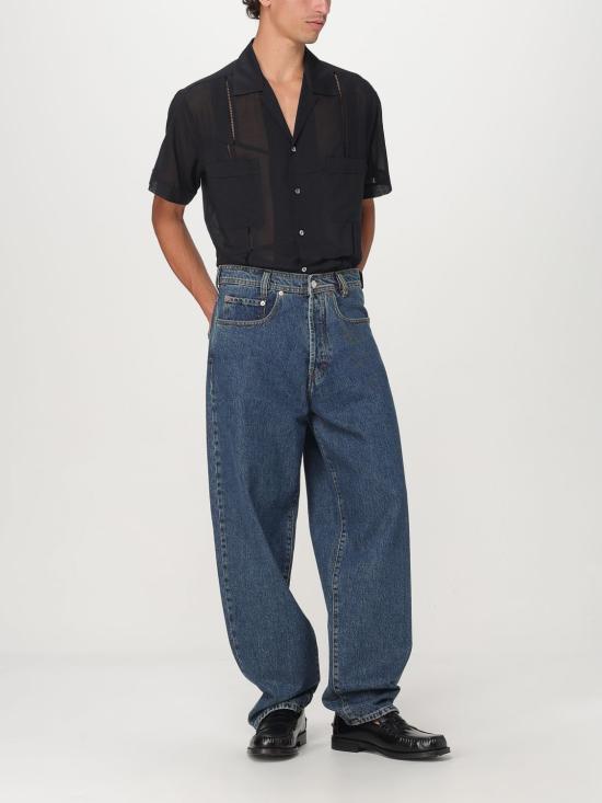 25SS 마리아노 반팔 셔츠 T28019922LU22 99 Black - MAGLIANO