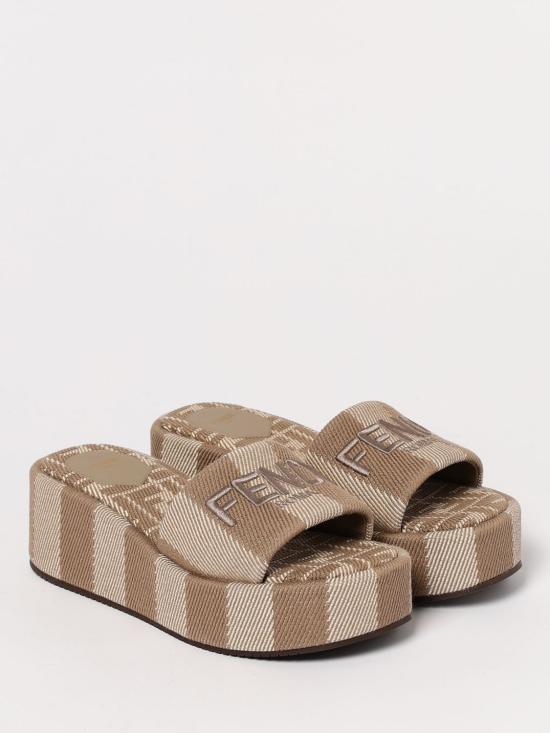 25SS 펜디 뮬/슬리퍼 8R8515ASB5 F1STE Dove Grey - FENDI