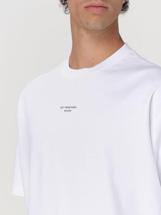 26SS 드롤드무슈 반팔 티셔츠 TS202CO002 OPTIC White - DROLE DE MONSIEUR