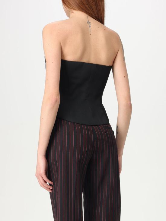 25FW 알렉산더 맥퀸 민소매 티셔츠 819107QJADA 1000 Black - ALEXANDER MCQUEEN