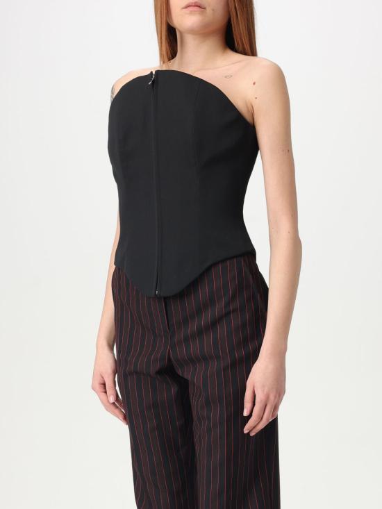 25FW 알렉산더 맥퀸 민소매 티셔츠 819107QJADA 1000 Black - ALEXANDER MCQUEEN