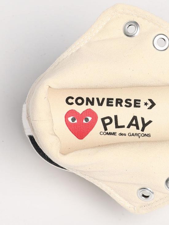25SS 꼼데가르송 플레이 X 컨버스 스니커즈 AZK129001 1 Black - COMME DES GARCONS PLAY CONVERSE