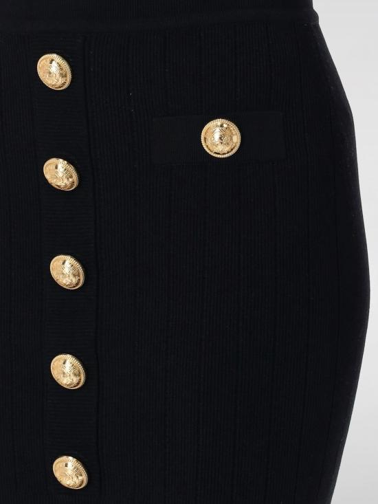 25FW 발망 숏 스커트 EF1LB290KB07 0PA Black - BALMAIN