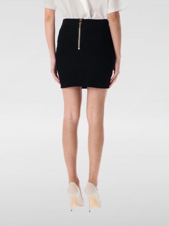 25FW 발망 숏 스커트 EF1LB290KB07 0PA Black - BALMAIN