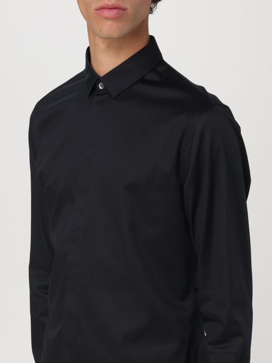 25SS 엠포리오 아르마니 긴팔 셔츠 EM000196 TE10156 UC001 Black - EMPORIO ARMANI