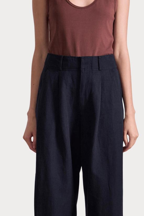  어피스 어파트 크롭 팬츠 Apiece Apart 바리  블랙 - APIECE APART