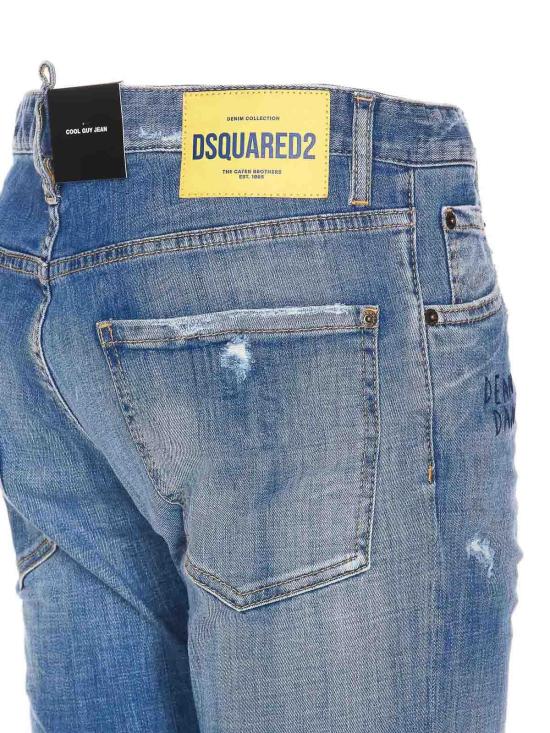  디스퀘어드2 스트레이트 팬츠 S74LB1445S30342470 Blue - DSQUARED2