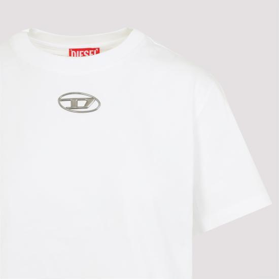 25SS 디젤 반팔 티셔츠 A168410CLBR100 WHITE DOM - DIESEL