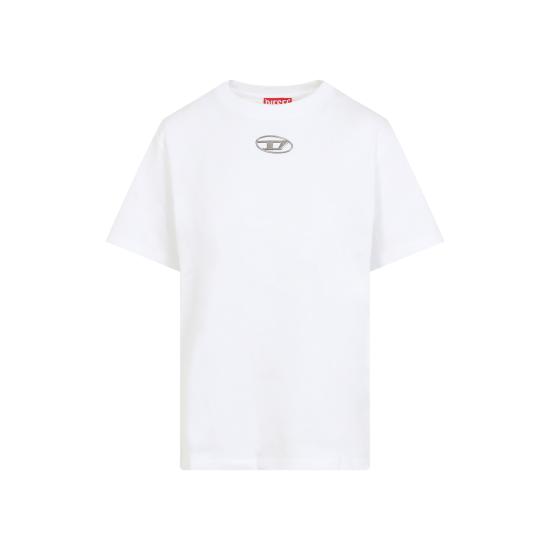 25SS 디젤 반팔 티셔츠 A168410CLBR100 WHITE DOM