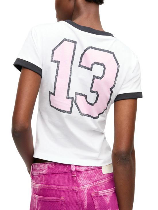 25SS 가니 반팔 티셔츠 T4156151 BRIGHT WHITE DOM - GANNI