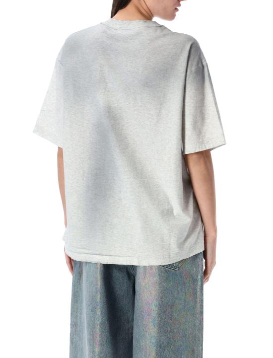 25FW 아크네 스튜디오 반팔 티셔츠 CL020192HPALEGREYMELANGE DOM - ACNE STUDIOS