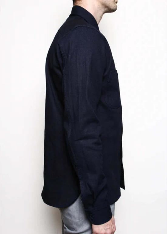  Rogue Territory 긴팔 셔츠 작업  인디고 셀비지 캔버스 - ROGUE TERRITORY