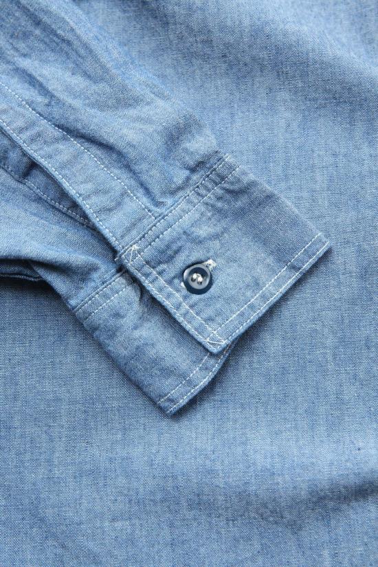  오어슬로우 반팔 셔츠 Or Slow Relax Fit Chambray 워크  Chambray - ORSLOW