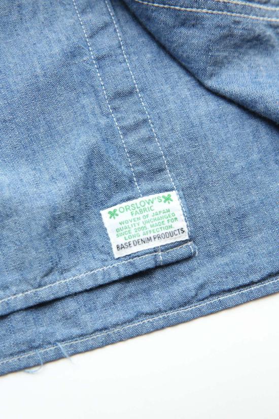  오어슬로우 반팔 셔츠 Or Slow Relax Fit Chambray 워크  Chambray - ORSLOW
