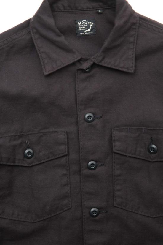  오어슬로우 데님 셔츠 Orslow U.S Army 피로  블랙 - ORSLOW