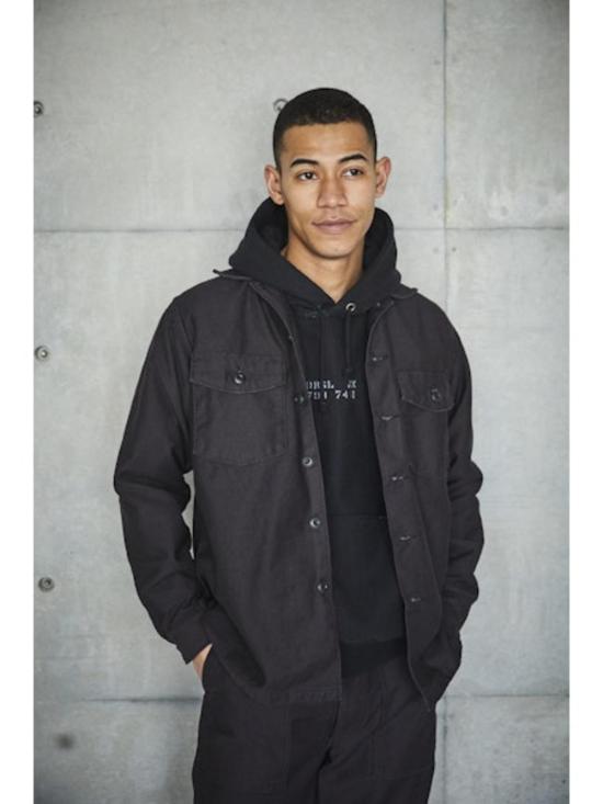  오어슬로우 데님 셔츠 Orslow U.S Army 피로  블랙 - ORSLOW