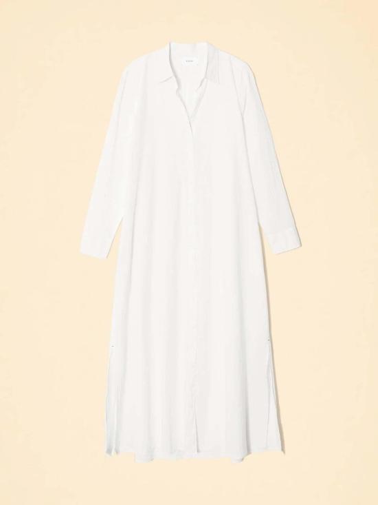  시레나 롱 원피스 보덴 드레스 화이트 - XIRENA