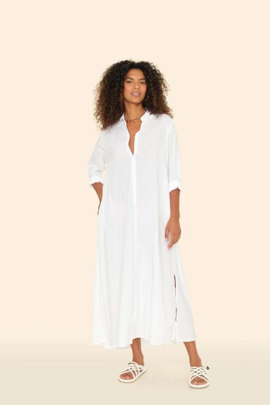  시레나 롱 원피스 보덴 드레스 화이트