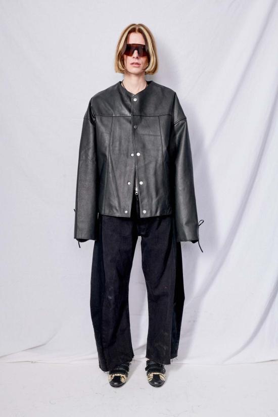  DEADWOOD 가죽 자켓 데드우드 카누 재킷 블랙 - OTHER BRANDS