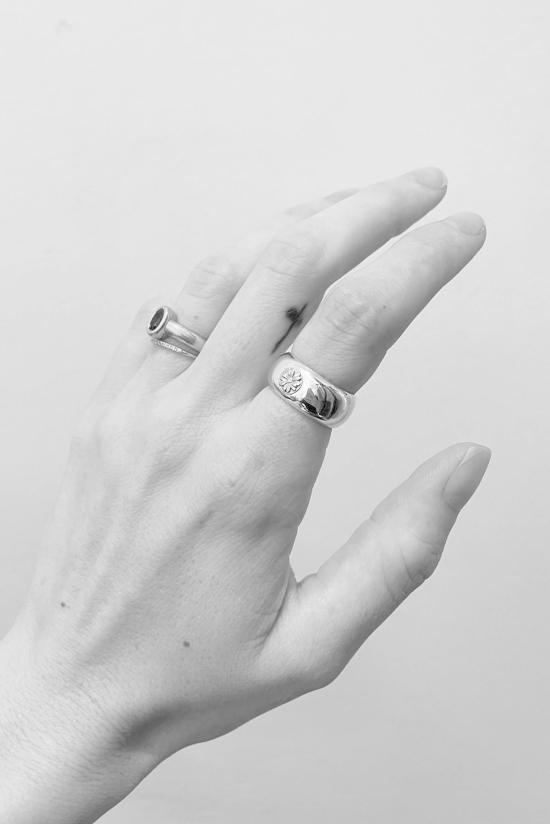  엠엠 드럭 반지 Mm Druck A La Folie 링 스털링 실버